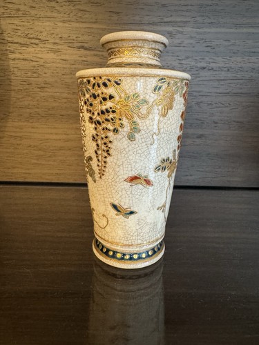 Satsuma vase meiji pottery - satsuma,