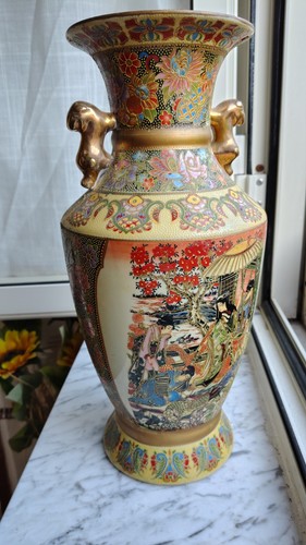 Vaso ceramica decorato stile