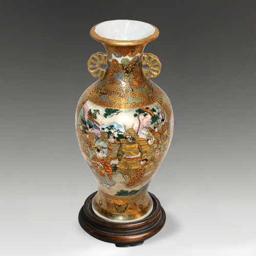 Vaso giapponese meiji - vaso, satsuma