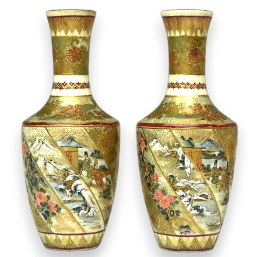 Vaso ceramica satsuma xix - satsuma,
