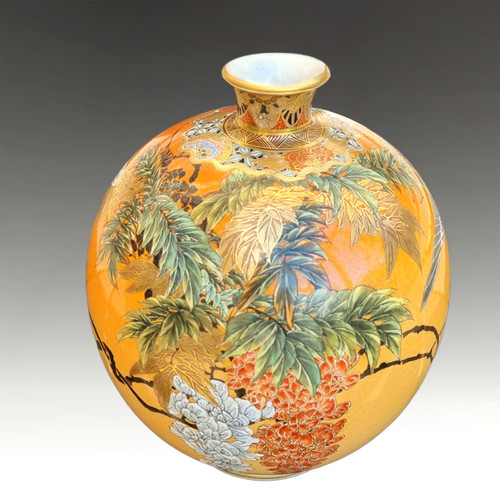 Antico vaso giapponese satsuma - antico,