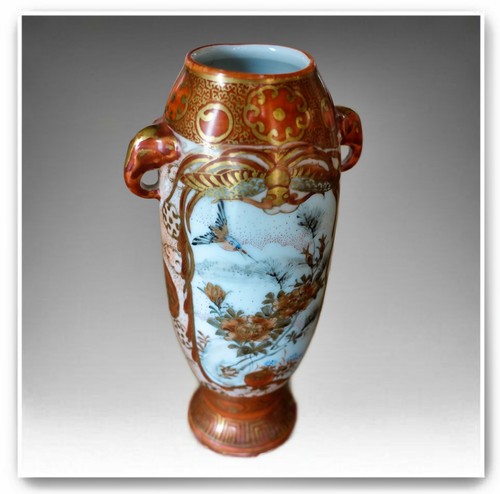 Antico vaso giapponese - , satsuma