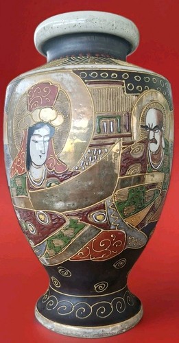 Antico vaso giapponese satsuma - giapponese,