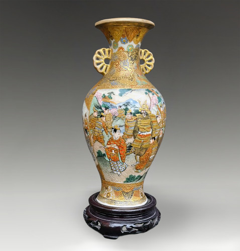 Vaso giapponese meiji satsuma - vaso,