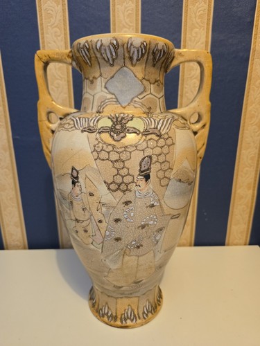 Vaso giapponese satsuma antico - vaso,