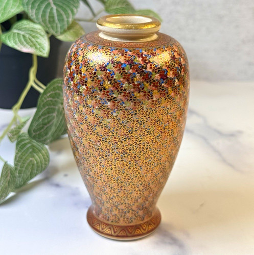 Vaso giapponese satsuma - vaso,