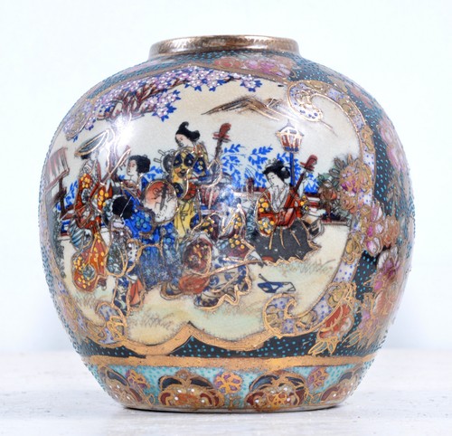 Antico vaso satsuma ceramica - satsuma,,