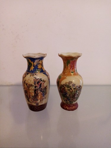 Coppia vasi vintage giapponesi - coppia,