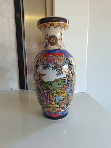 Jarrón cerámica oriental - jarrón,