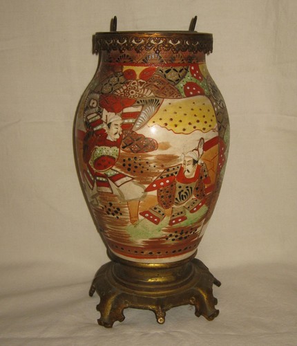 Grand vase satsuma japon avec - vase,