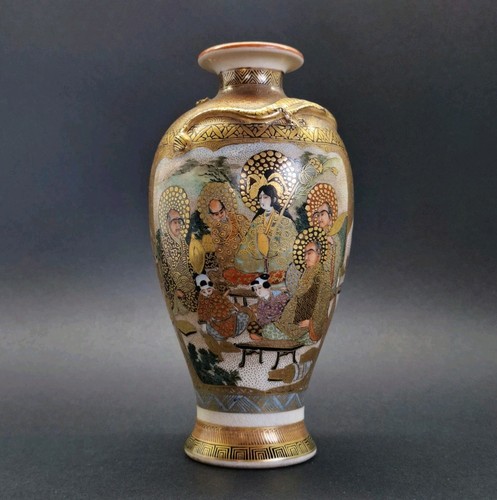 Vaso giapponese satsuma - vaso, |